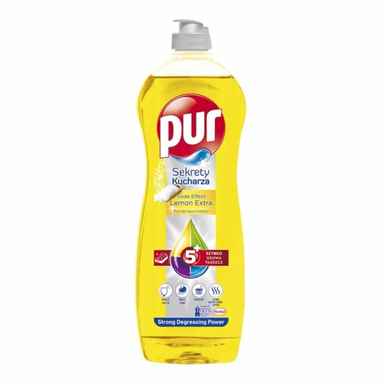 Płyn do mycia naczyń Pur Cytryna 750 ml skoncentrowany cytrynowy w butelce – zdjęcie 1