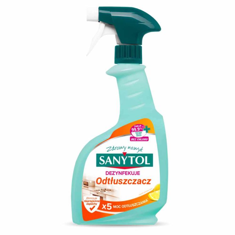 Odtłuszczacz dezynfekujący spray Sanytol łazienka 500ml bez chloru