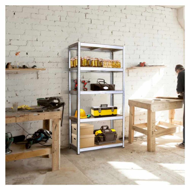 Regał metalowy magazynowy ocynkowany 180x90x40cm 5 półek 175kg