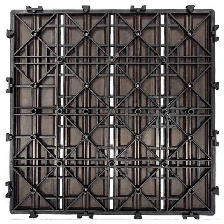 Płytka tarasowa mozaika WPC 30x30 Serpent Tree brązowa modułowa z systemem click do ogrodu i na taras – zdjęcie 8