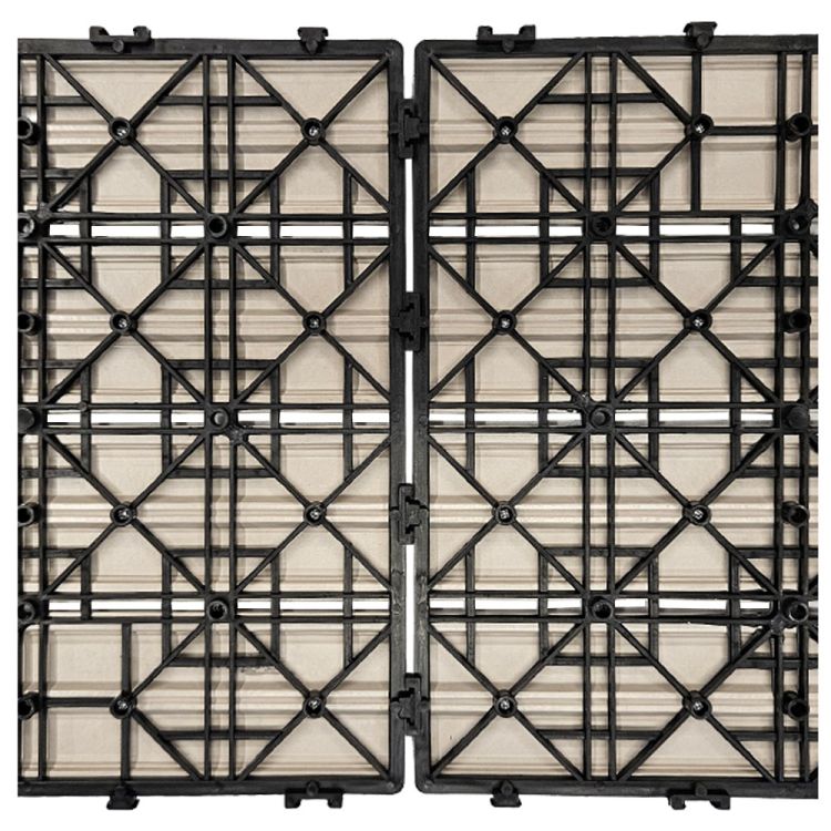 Płytka tarasowa mozaika WPC 30x30 Serpent Tree brązowa modułowa z systemem click do ogrodu i na taras – zdjęcie 12