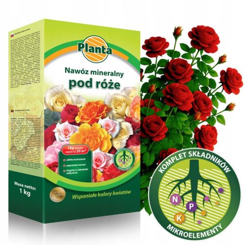 Nawóz mineralny Planta 17 NPK 10-7,5-17 1 kg granulowany pod  róże – zdjęcie 1