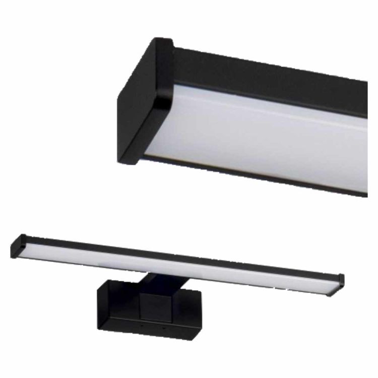 Kinkiet LED łazienkowy czarny 8W 590lm 4000K IP44 230V Kanlux – zdjęcie 2