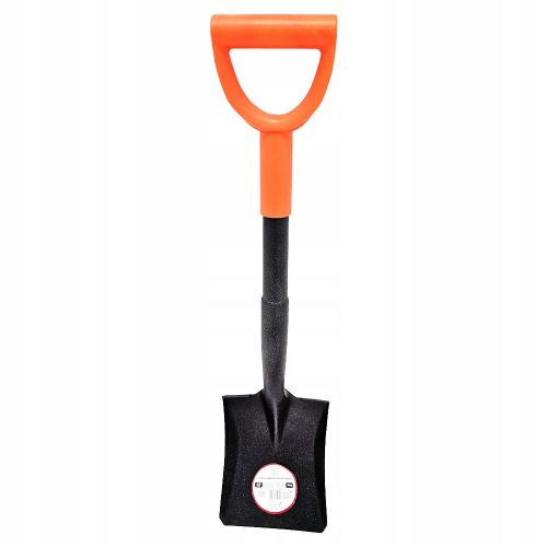 Łopata ogrodowa kwadratowa mini 70cm stalowa 16cm z ergonomicznym uchwytem