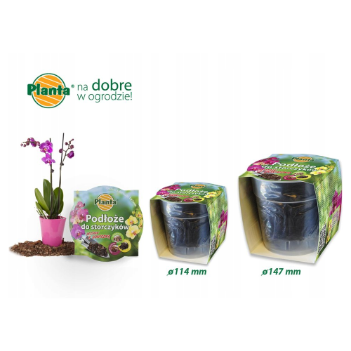 Ziemia do storczyków Planta 1,1L podłoże do orchidei z korą – zdjęcie 1