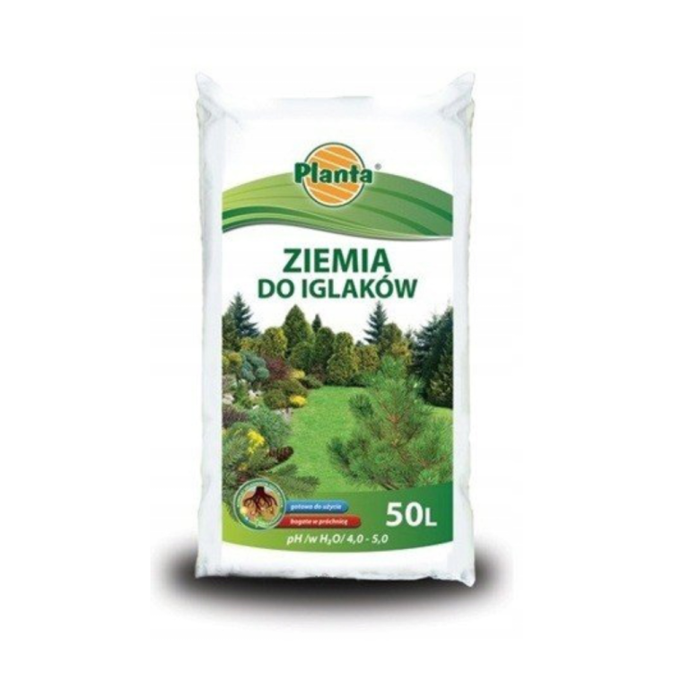 Ziemia do iglaków Planta 50L kwaśne podłoże ogrodowe do tui, świerków i cyprysów – zdjęcie 1
