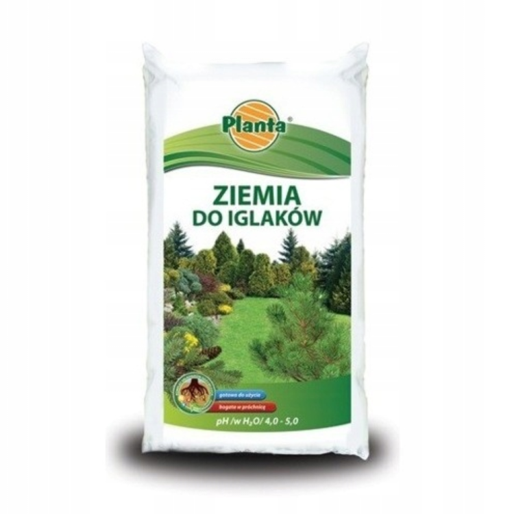 Ziemia do iglaków Planta 20L pH 4,5-5,0 gotowe podłoże do roślin iglastych ogrodowych
