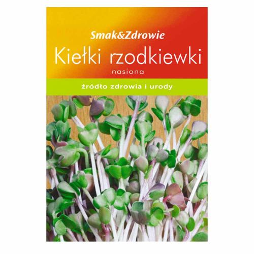 Nasiona na kiełki Smak&Zdrowie Rzodkiewka 1500szt do domowej uprawy kiełków