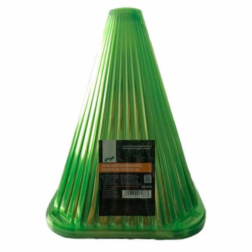 Klosze ochronne ogrodowe 19x19x21cm 10szt Garden Line zielone