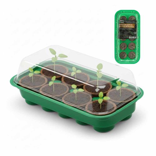 Miniszklarniа kiełkowania 10 krążków torfowych Garden Line