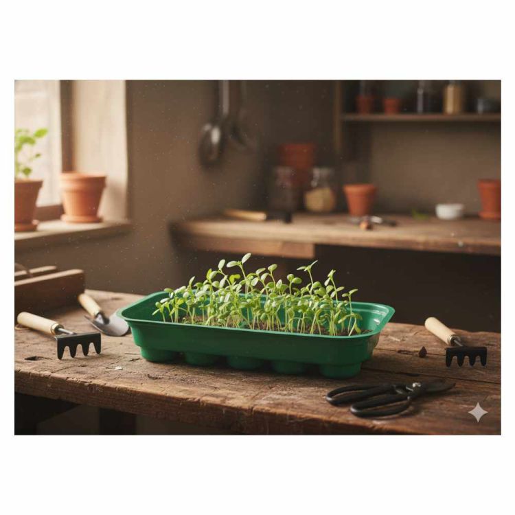 Miniszklarniа kiełkowania 10 krążków torfowych Garden Line