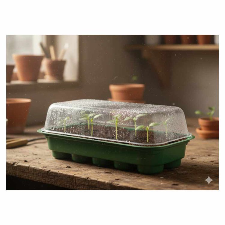 Miniszklarniа kiełkowania 10 krążków torfowych Garden Line