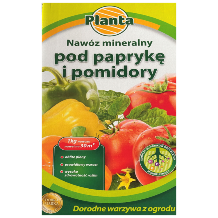Nawóz mineralny Planta do papryki i pomidorów 1kg granulowany NPK – zdjęcie 2