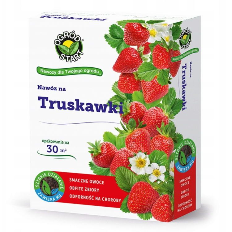 NAWÓZ NA TRUSKAWKI DO TRUSKAWEK 1 KG OGRÓD START KARTON – zdjęcie 1