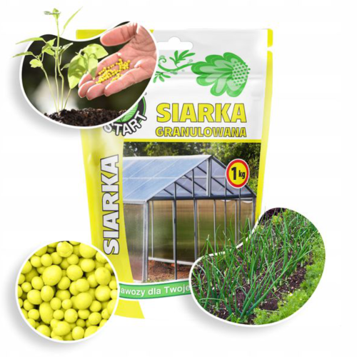 Siarka granulowana 1kg nawóz Ogród Start do zakwaszania gleby – zdjęcie 1