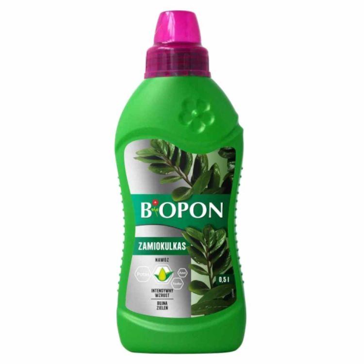 Nawóz do zamiokulkasa Biopon płynny 500ml z mikroelementami do roślin zielonych