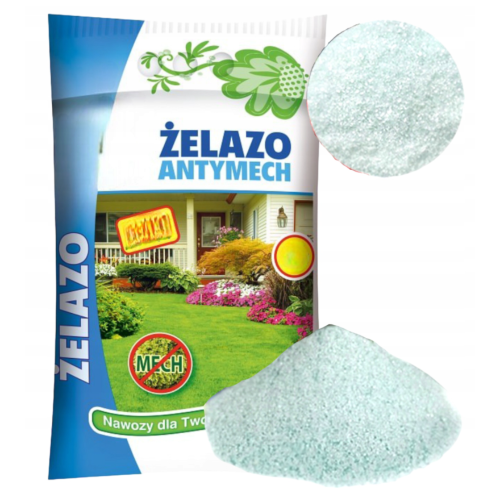 Nawóz do trawnika Ogród Start Żelazo Antymech 1kg granulowany interwencyjny – zdjęcie 2