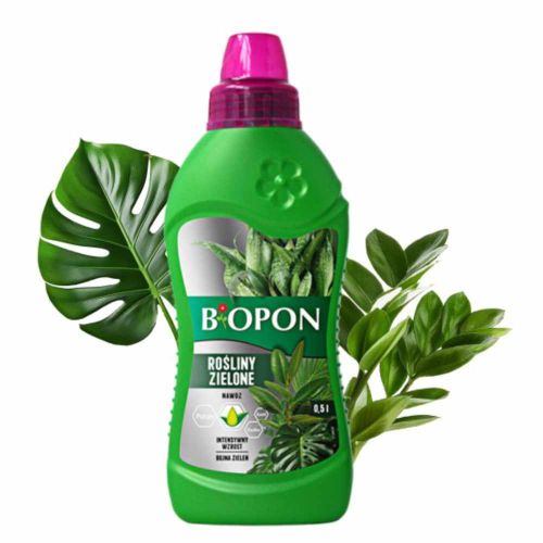 Nawóz do roślin zielonych Biopon płynny 500ml do liści ozdobnych