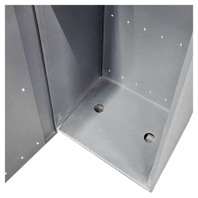 Kosz na śmieci ogrodowy szary 55L stal nierdzewna z popielniczką i drewnem jatoba Serpent Tree Exclusive