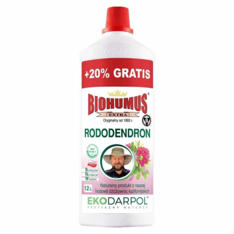 Nawóz do rododendronów Ekodarpol Biohumus Extra 1,2l naturalny płynny z wermikompostu