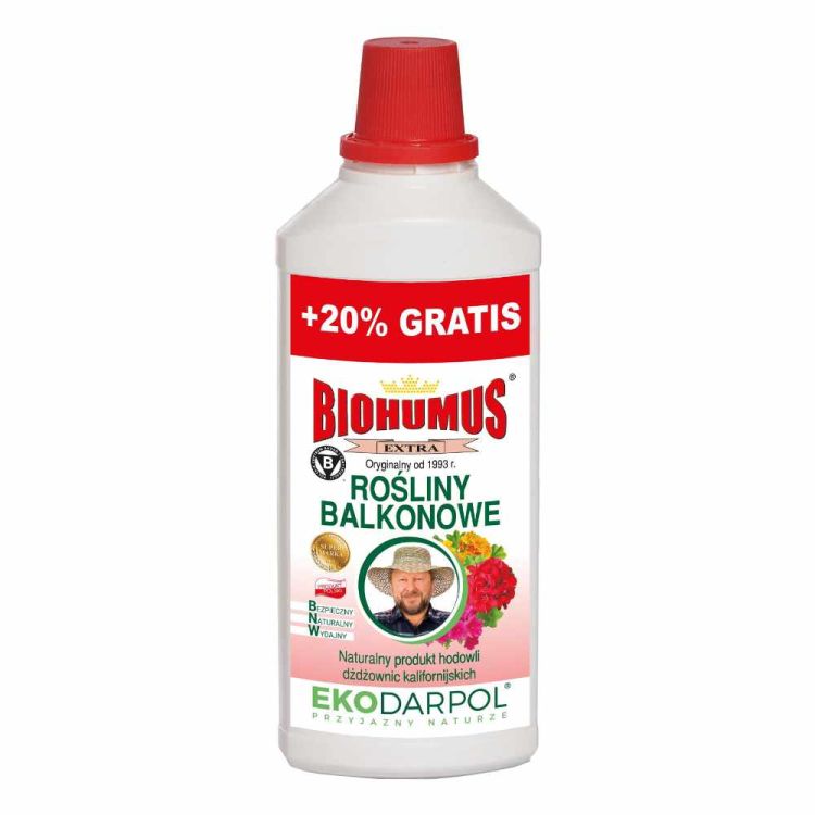 Nawóz do roślin balkonowych Ekodarpol Biohumus Extra 1,2l naturalny płynny z wermikompostu