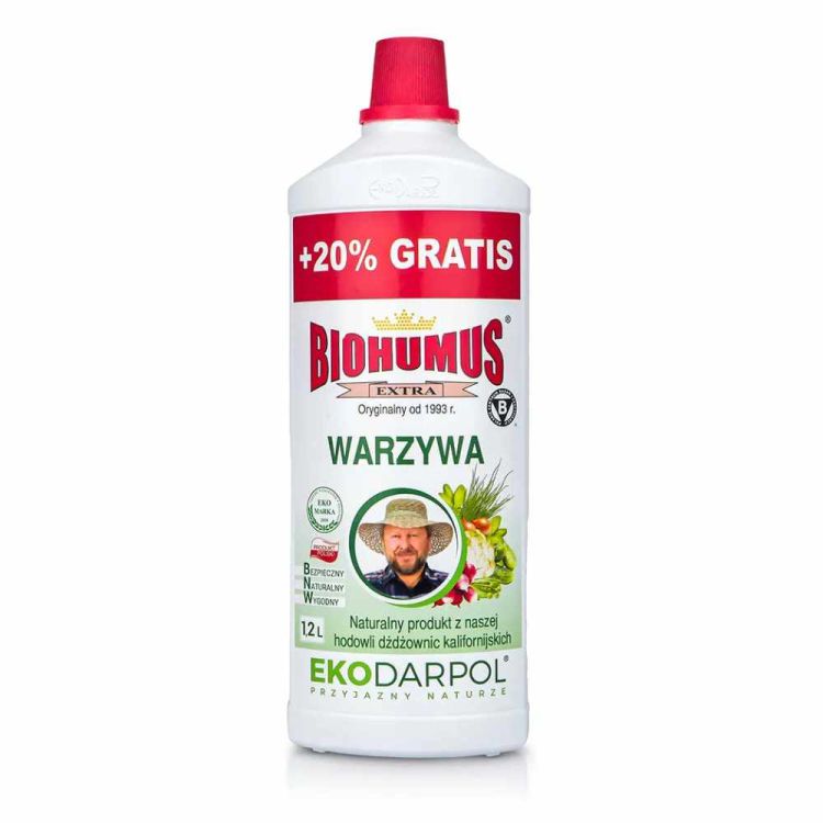 Nawóz do warzyw Ekodarpol Biohumus Extra 1,2l naturalny płynny z wermikompostu