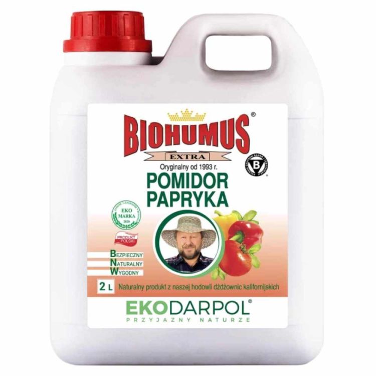 Nawóz do pomidorów i papryki Ekodarpol Biohumus Extra 2l naturalny płynny z wermikompostu