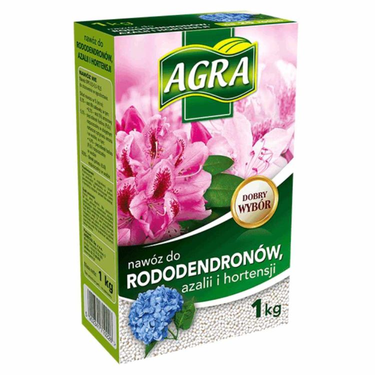 Nawóz granulowany Agra do rododendronów azalii i hortensji 1kg mineralny wieloskładnikowy