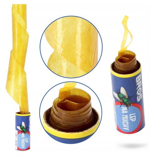 Lep okrągły na muchy Bros z aromatem miodu bezzapachowy klej – zdjęcie 2