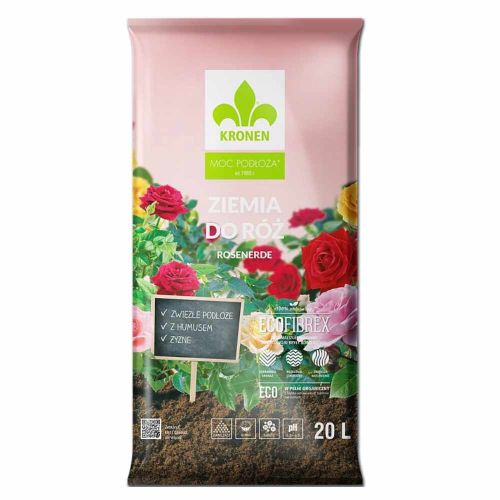 Ziemia do róż Kronen 20l pH6,0-6,5 z ECOFIBREX i glinką wulkaniczną do krzewów