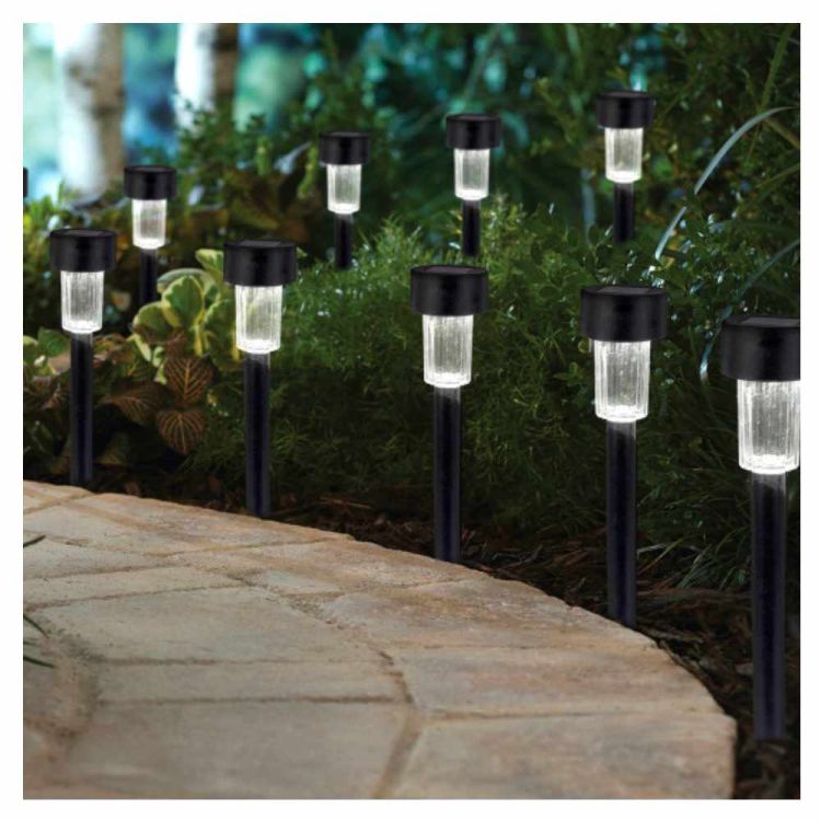 Lampa solarna ogrodowa Iskra LED Ø4,5cm czarna – zdjęcie 6