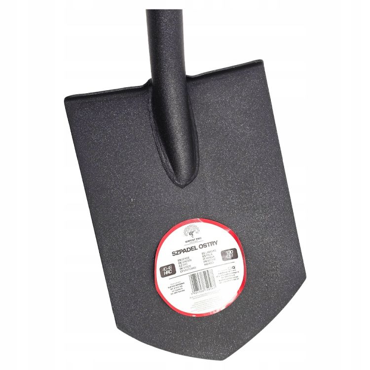 Szpadel ostry 130cm stal hartowana trzonek kompozytowy z włóknem szklanym 2kg do twardej gleby