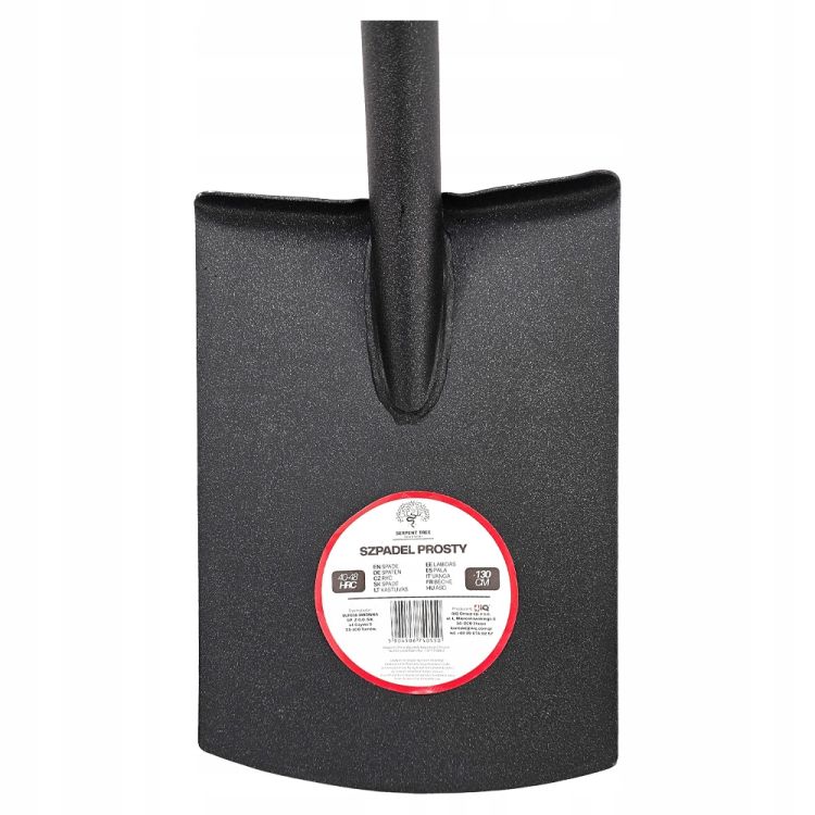 Szpadel prosty 130cm stal hartowana trzonek kompozytowy z włóknem szklanym 2kg do twardej gleby