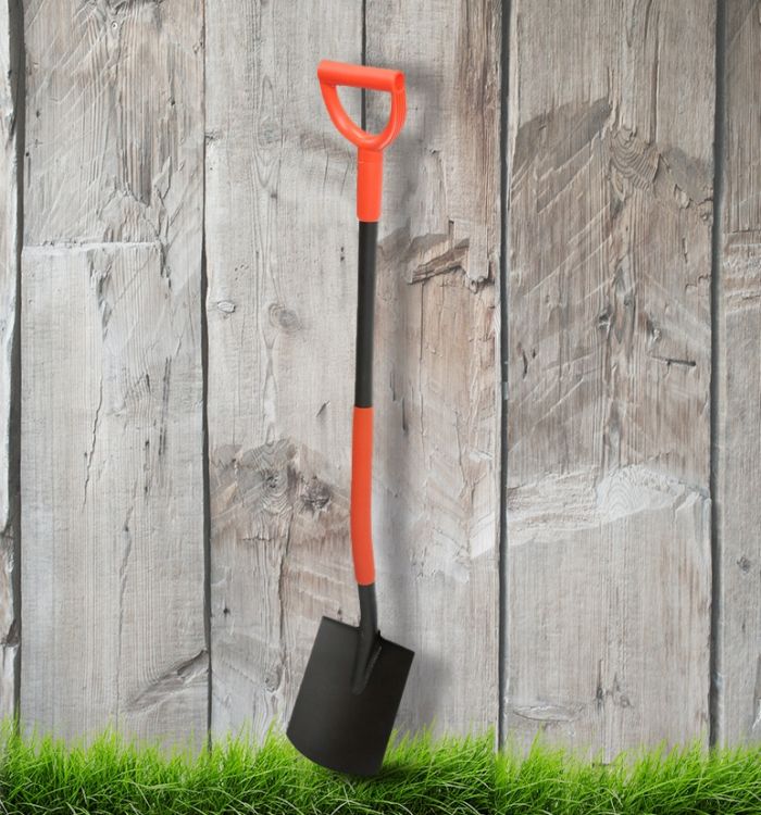 Szpadel prosty 130cm stal hartowana trzonek kompozytowy z włóknem szklanym 2kg do twardej gleby