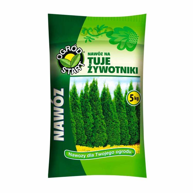 Nawóz do tui i żywotników Ogród Start 5kg granulowany NPK do iglaków – zdjęcie 1