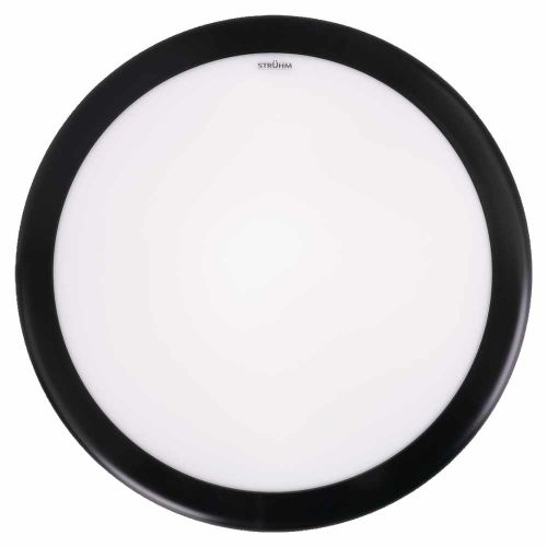 Plafon hermetyczny czarny 2xE27 max 2x18W IP54 IK10 Strühm – zdjęcie 2