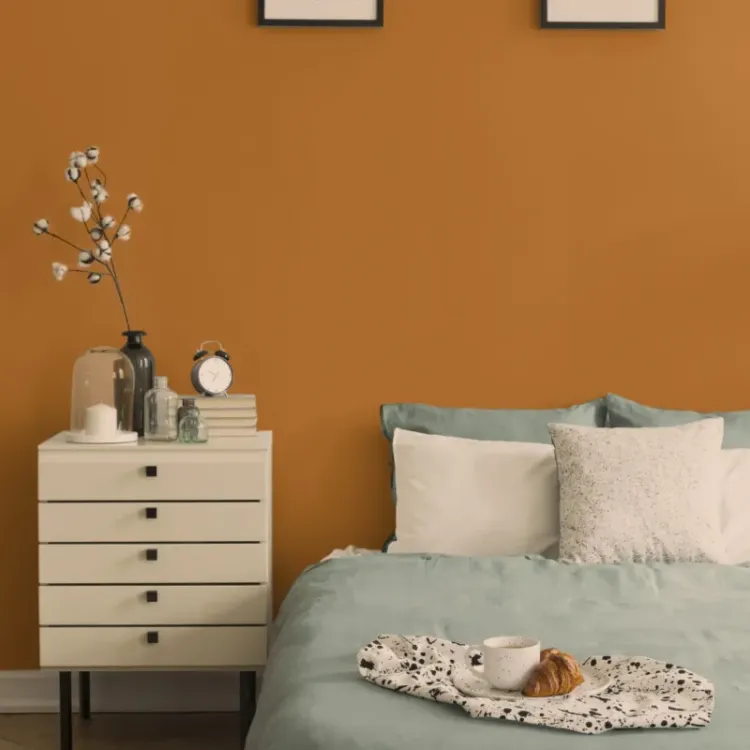 Farba lateksowa Beckers Simple Burnt Orange 2,5L plamoodporna do ścian i sufitów