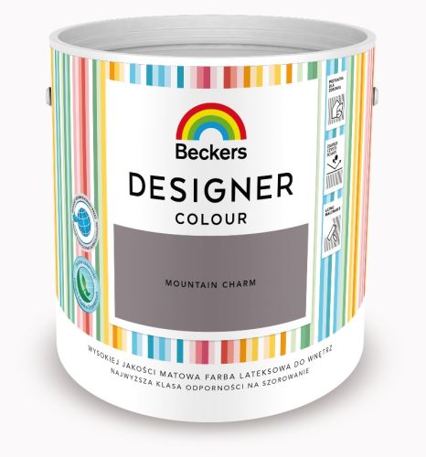 Farba lateksowa Beckers Designer Colour Mountain Charm 2,5L plamoodporna matowa do ścian i sufitów