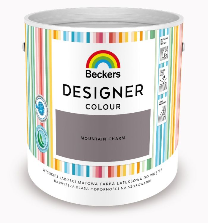 Farba lateksowa Beckers Designer Colour Mountain Charm 2,5L plamoodporna matowa do ścian i sufitów