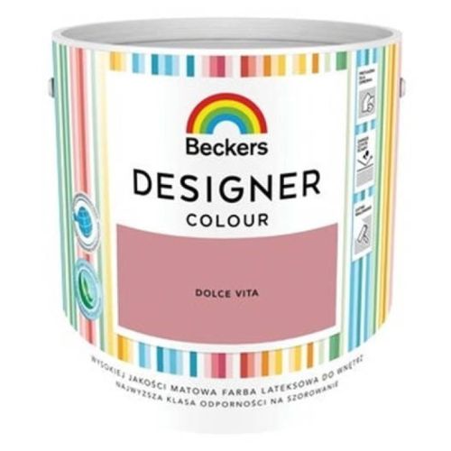arba lateksowa Beckers Designer Colour Dolce Vita 2,5L plamoodporna matowa do ścian i sufitów