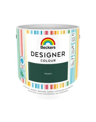 Farba lateksowa Beckers Designer Colour Trendy 2,5L plamoodporna matowa do ścian i sufitów