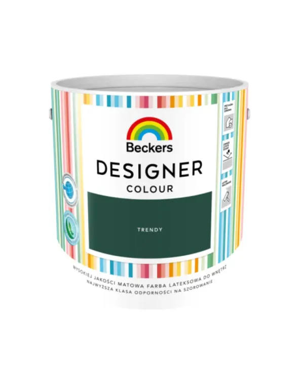 Farba lateksowa Beckers Designer Colour Trendy 2,5L plamoodporna matowa do ścian i sufitów