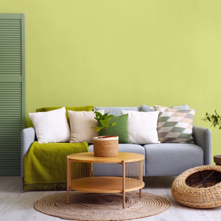 Farba lateksowa Dekoral Moc Koloru Groszkowy Pastelowy 5L ściany sufit mat