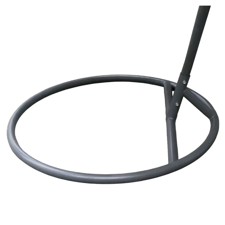 Fotel wiszący kokon do ogrodu rattan 150kg szary pojedynczy Laguna L Serpent Tree