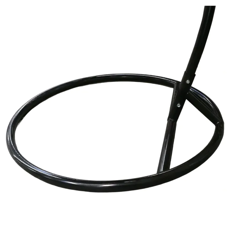 Fotel wiszący kokon do ogrodu rattan 150kg czarny pojedynczy Laguna L Serpent Tree – zdjęcie 9