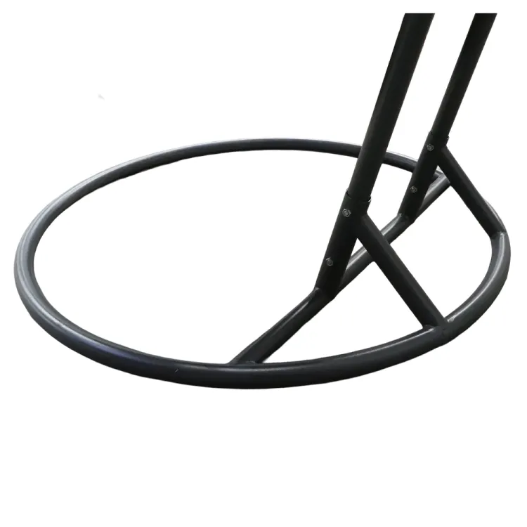 Fotel wiszący kokon do ogrodu rattan 180kg szary dwuosobowy Laguna XL podwójny stelaż Serpent Tree – zdjęcie 9