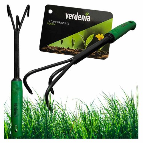 Pazurki ogrodowe Verdenia Hobby 09021 stalowe ręczne do spulchniania gleby i pielęgnacji roślin