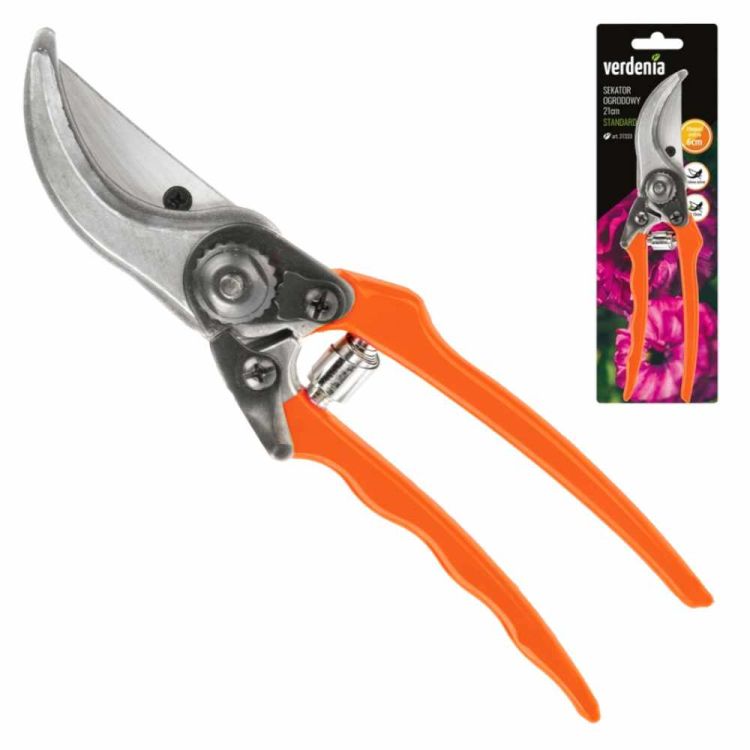 Sekator ogrodowy Verdenia Standard 27333 21cm stalowe ostrze ręczny do cięcia gałęzi i pędów roślin