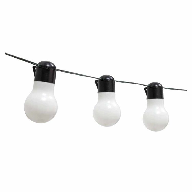Girlanda solarna ogrodowa 4iQ Group Z301584 20 LED biała 5 cm lampki wiszące do ogrodu tarasu i altany
