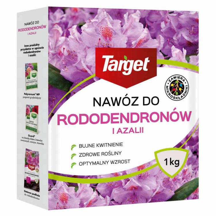 Nawóz Target do rododendronów i azalii 1kg granulowany z mikroelementami do roślin kwasolubnych